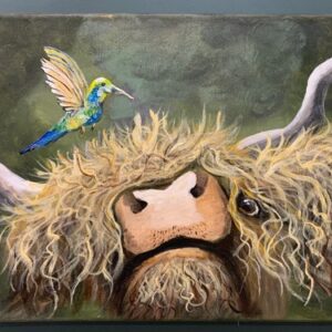 Bull Cow & Hummingbird
