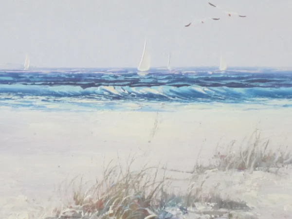 Original Oil of a Coastal Sand Dune - Image 4