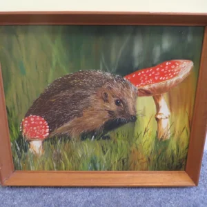 Painting of a hedgehog