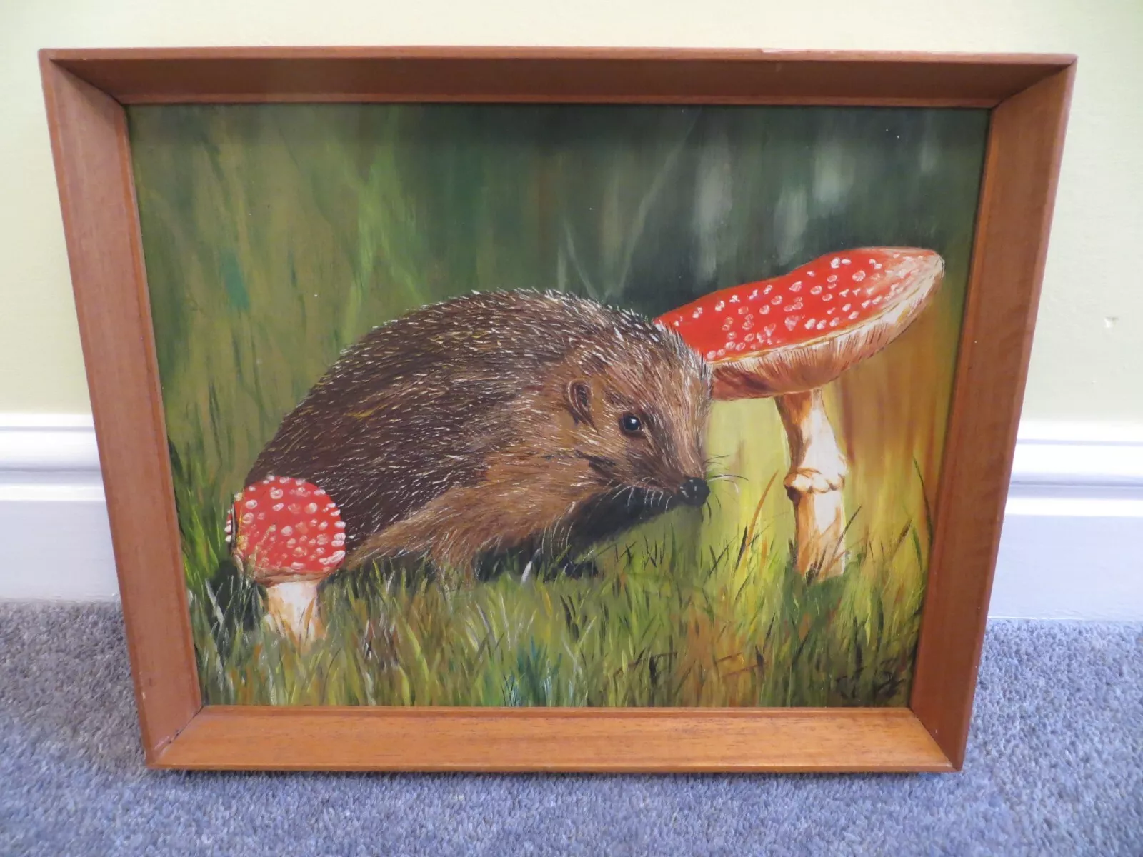 Painting of a hedgehog
